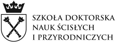 Logo Szkoły Doktorskiej Nauk Ścisłych i Przyrodniczych